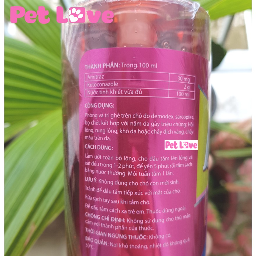 Sữa tắm ghẻ và nấm da trên chó Bio Derma 450ml
