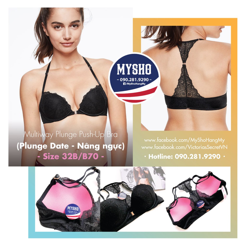 (có Bill mua hàng USA) Áo lót Cao cấp Victoria's Secret - 32B/B70