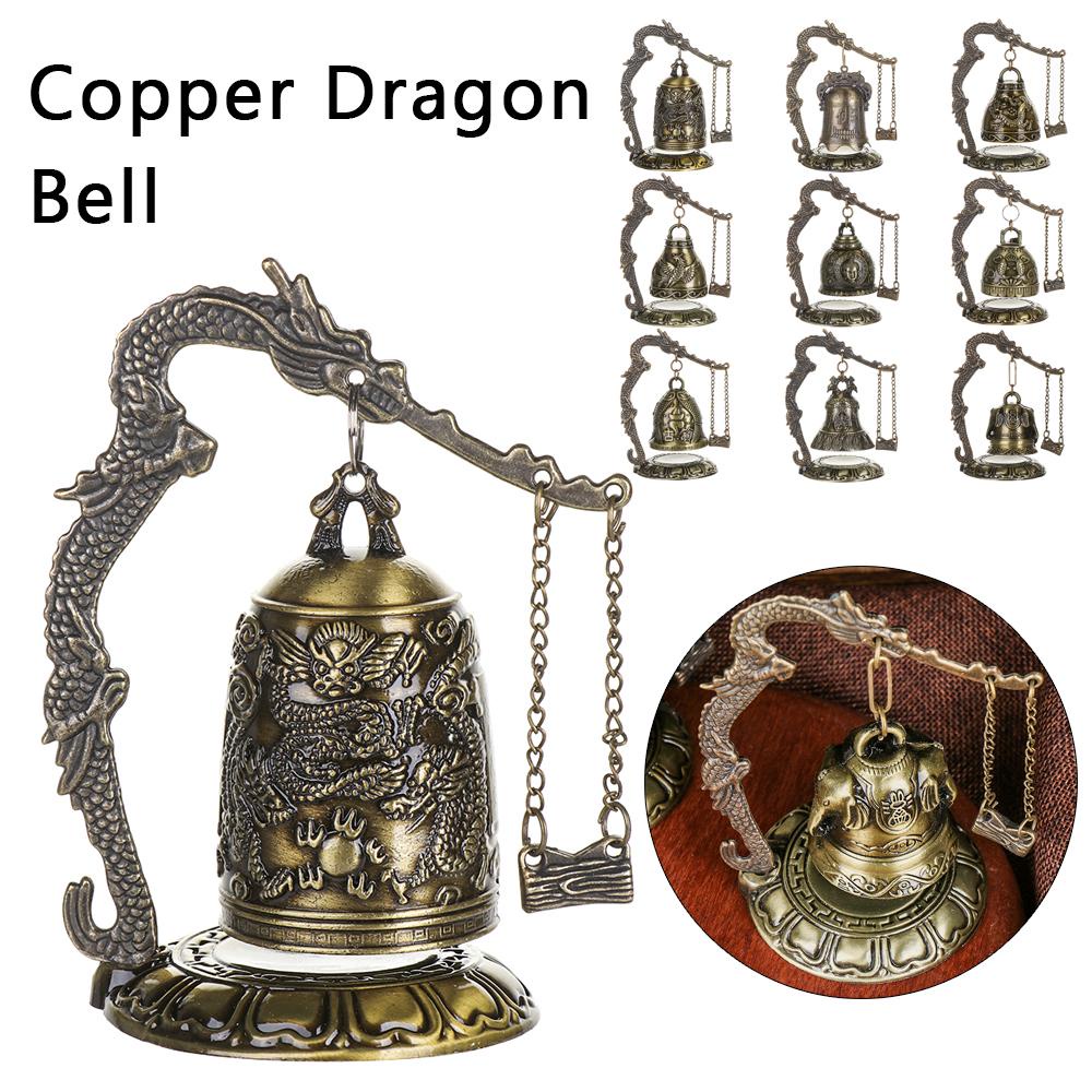Chuông Đồng Thau Hình Hoa Sen / Rồng Phong Cách Phật Giáo Mới
