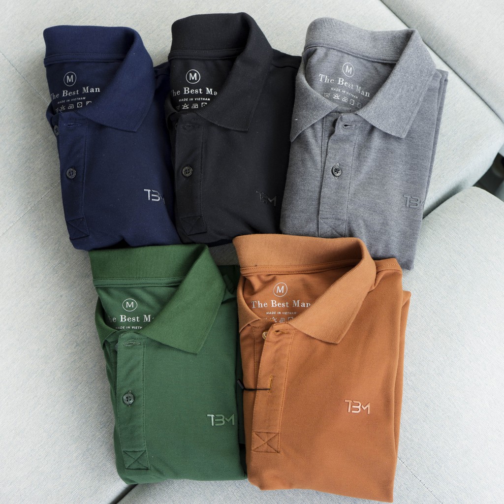Áo thun POLO nam trơn 6 màu - THEBESTMAN | BigBuy360 - bigbuy360.vn