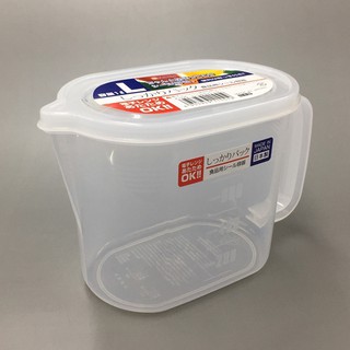 Hộp đựng thực phẩm K155 có tay cầm 1L Nakaya Nhật Bản nhựa cao cấp, chịu nhiệt tốt có thể dùng trong lò vi sóng