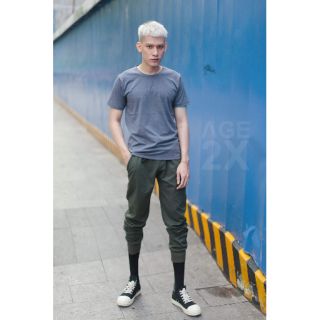 Áo thun unisex màu xanh đen đốm AGE2X