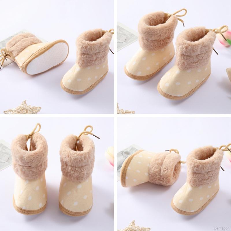 Giày bốt đế mềm chống trượt xinh xắn cho bé tập đi