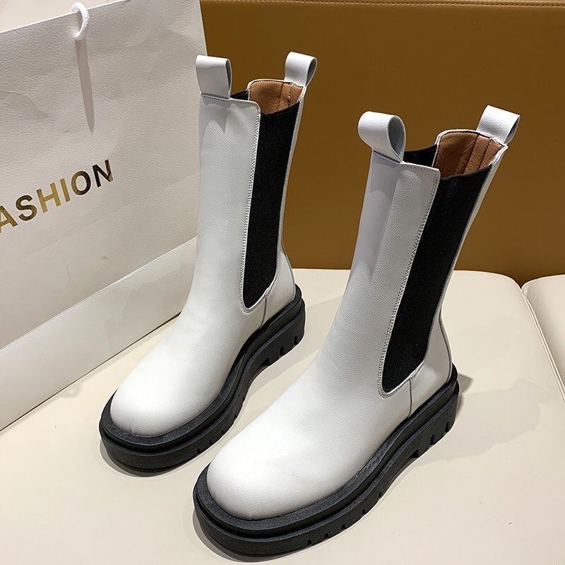 Giày cổ cao ulzzang nâng đế 4cm