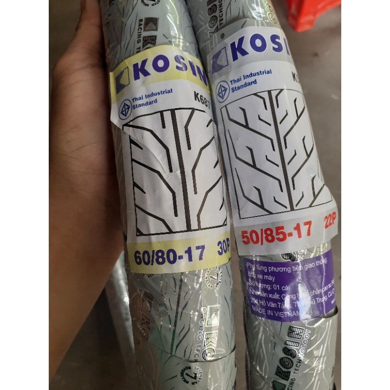 1 cập vỏ kosin kiểu rai crv kèm ruột thái 60/80-17, 50/85-17