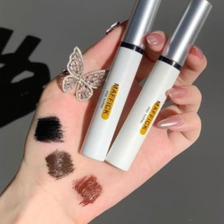 HaDuyXYZ-  Đầy màu sắc Mảnh khảnh mascara không thấm nước tự nhiên Mảnh khảnh Xoăn đen nâu