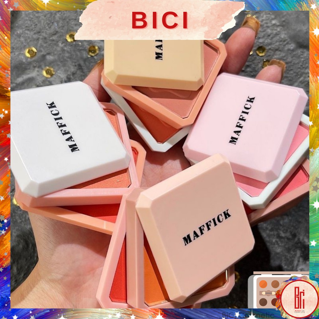 Phấn Má Hồng 2 Tầng MAFFICK Egg Bear Blush Double Two-Color Nội Địa Trung