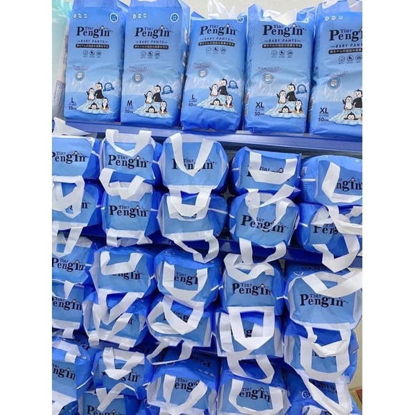 Bỉm Dán/Quần cao cấp TinyPengin, Tã siêu thấm hút Tiny Pengin S50/M50/L50/XL50/XXL50/XXXL50 - Mun Store