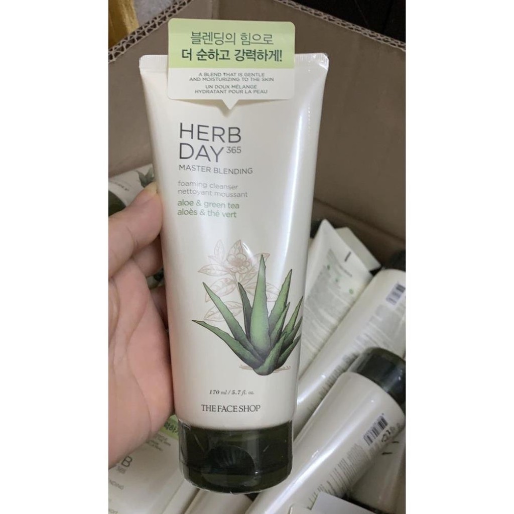 [Mẫu Mới] Sữa rửa mặt Herb Day 365 The Face Shop 170ml ( hàng chính hãng) | BigBuy360 - bigbuy360.vn