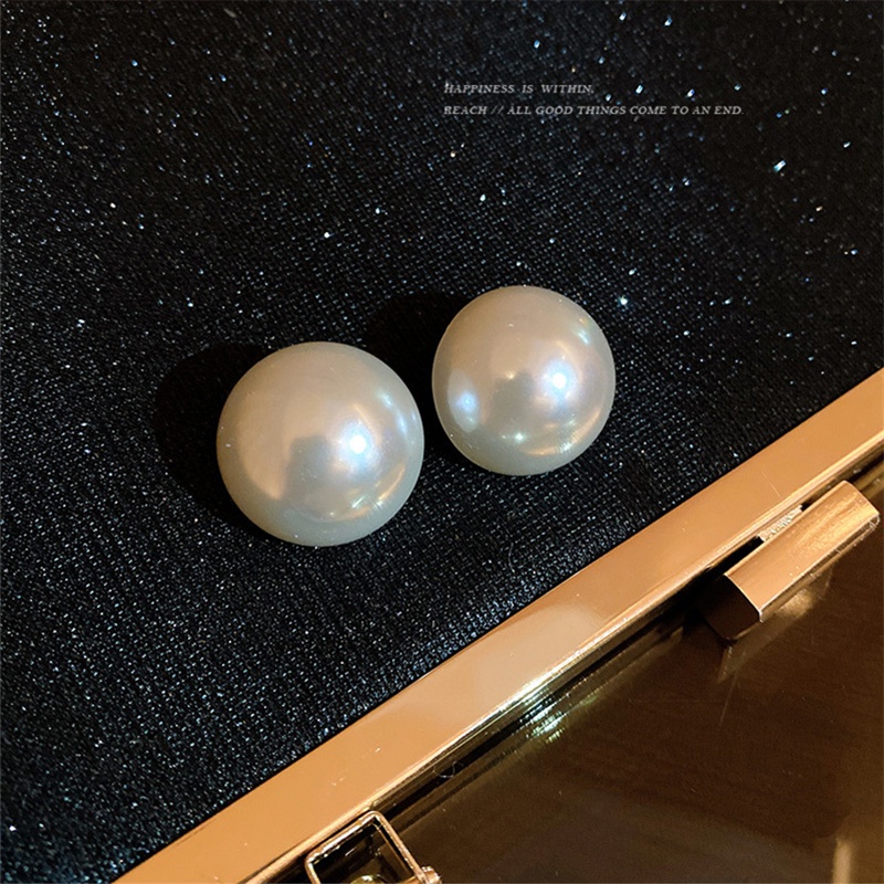 Khuyên Tai Ngọc Trai Lớn Sang Trọng Thời Trang Cao Cấp Cho Nữ F886