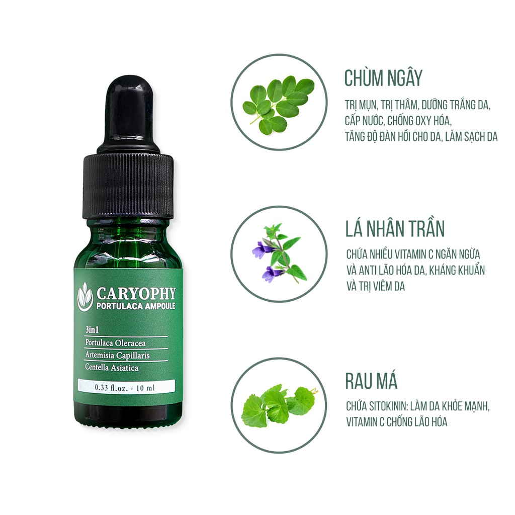 Tinh chất giảm mụn Caryophy 30ml (Caryophy Portulaca Ampoule 30ml) | BigBuy360 - bigbuy360.vn