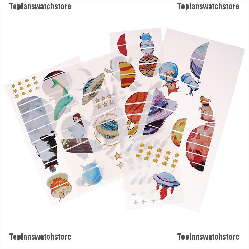Sticker Dán Trang Trí Đàn Guitar Bass DIY Hình Không Gian
