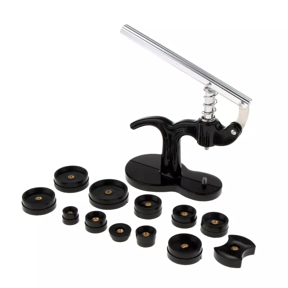 Ép đáy, Ép kính đồng hồ đeo tay loại 1 + 12 miếng ép kích thước thông dụng