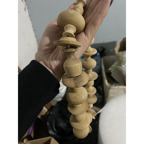 Nậm lồng chim chào mào nậm lồng khuyên làm từ tre 1 bộ 6 món