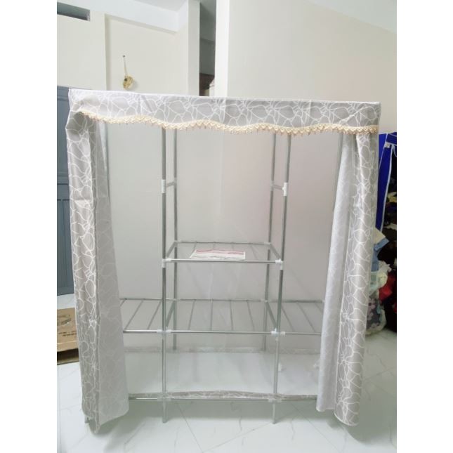 Tủ Đựng Quần Áo Cỡ Lớn Nhất 1m7 - 2m1 Khung Thép Titan solno Siêu Bền | BigBuy360 - bigbuy360.vn
