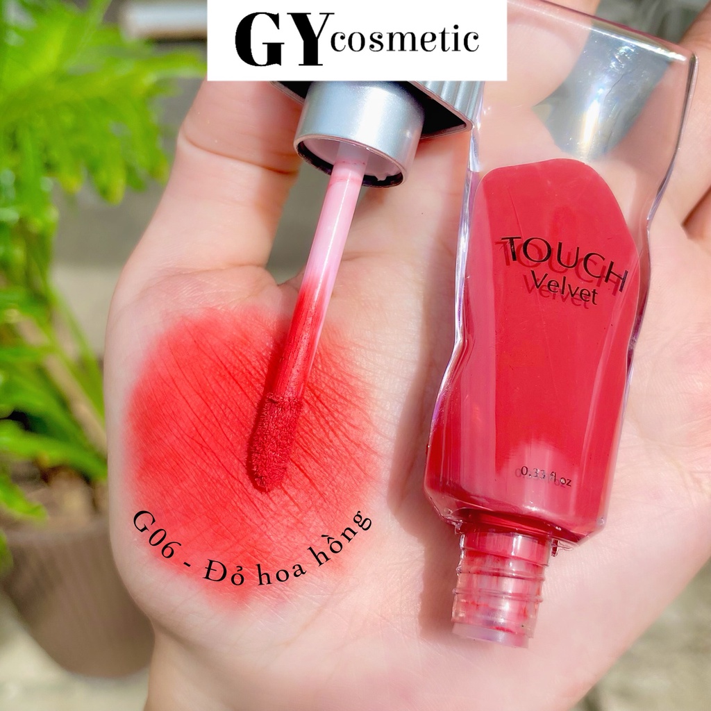 SON KEM LỤA TOUCH VELVET GY TRẦN chính hãng son lì lên màu chuẩn mướt mịn môi