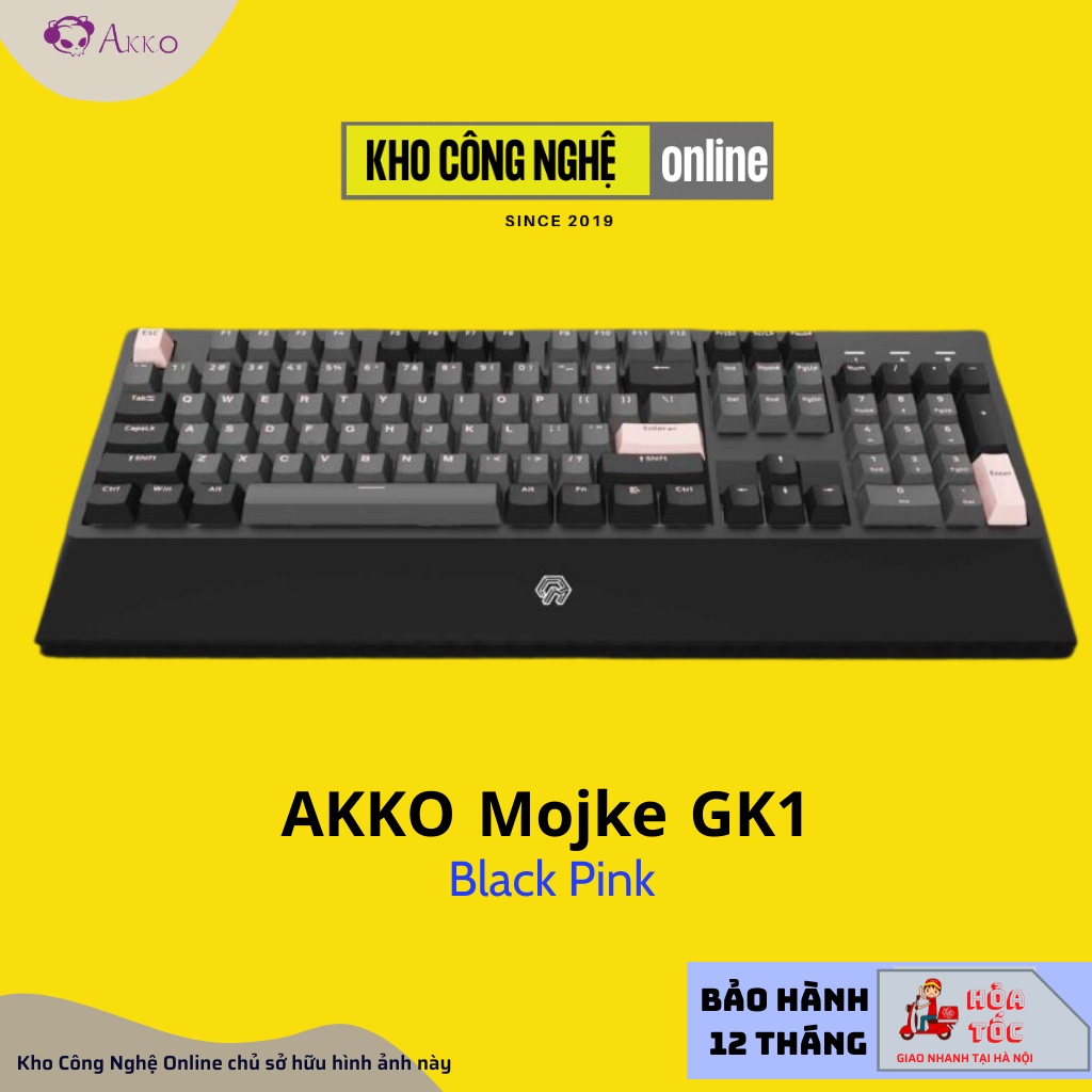 Bàn phím cơ Mojike GK1 Black Red | Black Pink