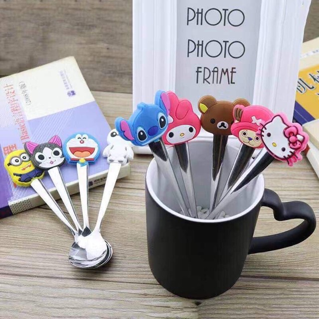 Muỗng Inox Hình Nhân Vật Hoạt Hình Dễ Thương