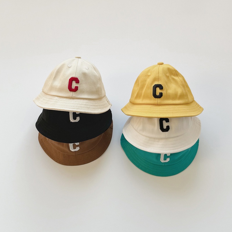 Mũ Tai Bèo Chống Nắng Thêu Chữ Đơn Giản Thời Trang Mới Cho Bé