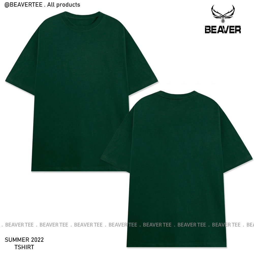 Áo Thun Unisex  BEAVER TRƠN  chất liệu 100% Thun Cotton vải 230gsm