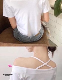 Áo hở vai dây chéo (BK)
