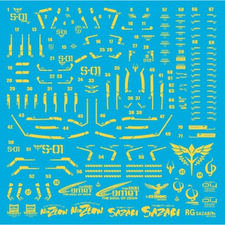 Decal Nước Hologram - RG Sazabi