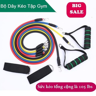 Bộ 5 dây kéo ngũ sắc tập thể dục