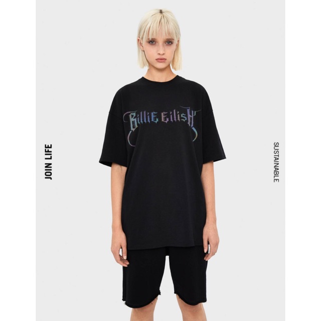 Áo thun phản quang Billie Eilish size tới 80kg