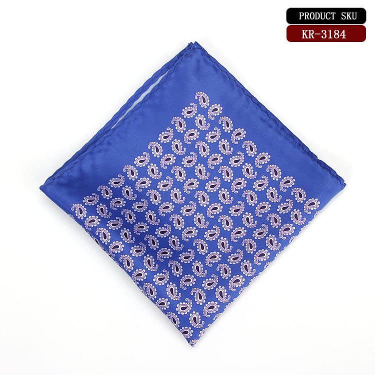 Khăn cài áo vest cho nam _Pocket square hình móc số 9