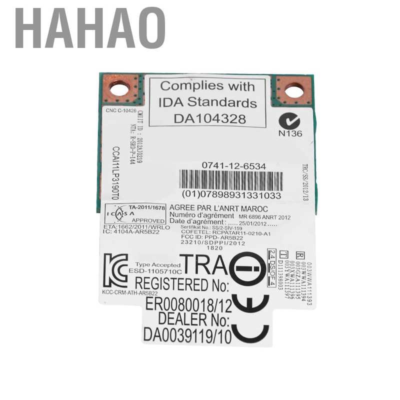 [Wholesale Price] Card Wifi Không Dây 300m 802.11b / G / N Mini Pci-E Bluetooth 4.0 + Cho Dell Asus tiện dụng