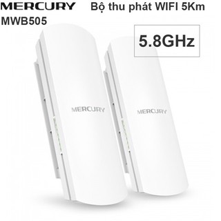 Bộ thu phát wifi không dây Mercury MWB505 5G Dùng lắp camera IP, camera thang máy... Thu phát khoảng cách 5KM