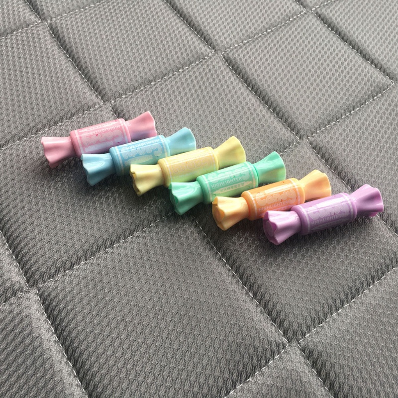 Set 6 Bút Đánh Dấu Hai Đầu Mini Màu Dạ Quang