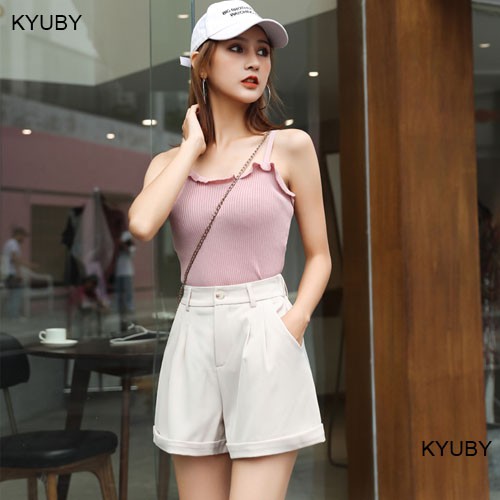 Quần short nữ KYUBY Chất liệu tuyết mưa