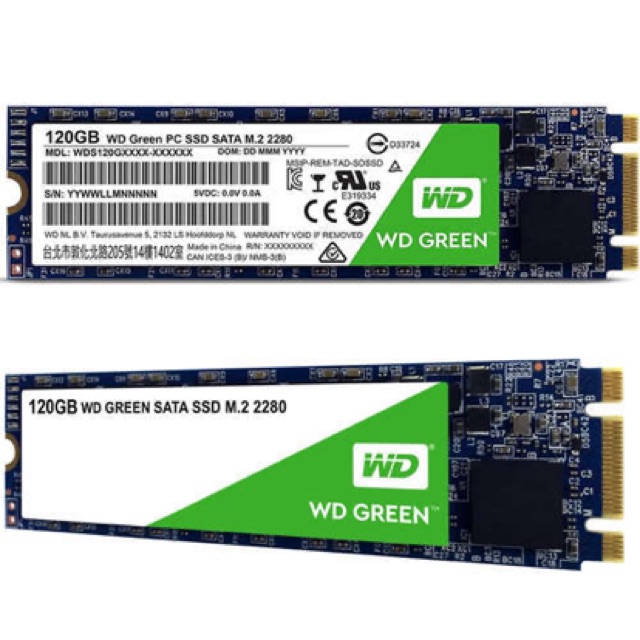 Ổ Cứng SSD WD 120GB green m.2 2280 sata