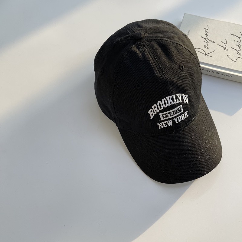 Mũ lưỡi trai cao cấp nón kết nam nữ thêu chữ Brooklyn form unisex phong cách Hàn Quốc - LT33