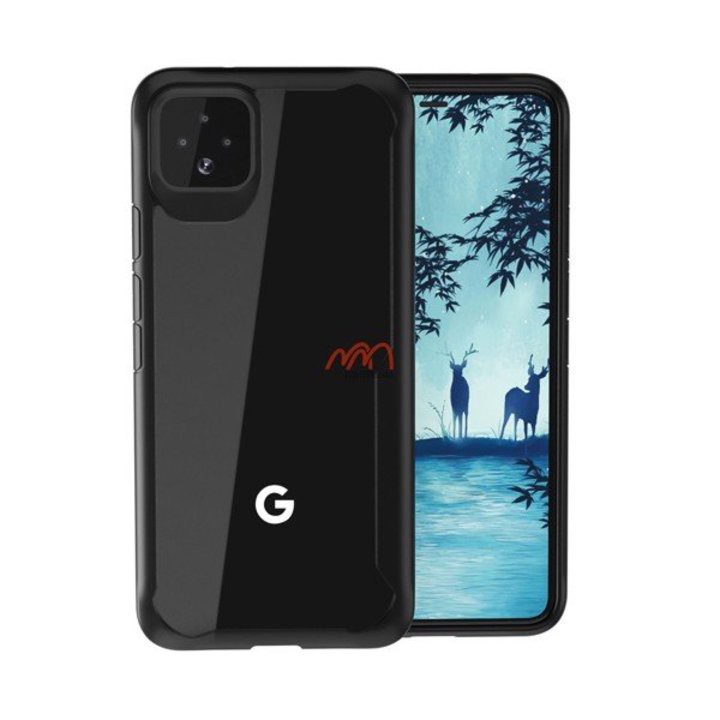 Ốp lưng kính viền cao su Google Pixel 4 / 4 XL