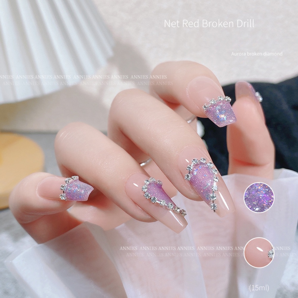 Sơn móng gel mắt mèo ANNIES 5ml lấp lánh ánh nhũ ngọc trai