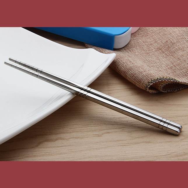HCM - Túi muỗng đũa nĩa inox 304 chấm bi cho văn phòng, picnic du lịch