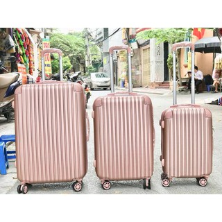 Vali kéo 28inch nhựa nhám chống xước, chịu lực tặng kèm thẻ hành lý siêu cute