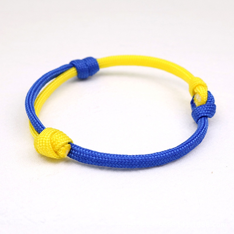 Vòng Tay Dây Thừng Mặt Hình Lá Cờ Thời Trang Unisex