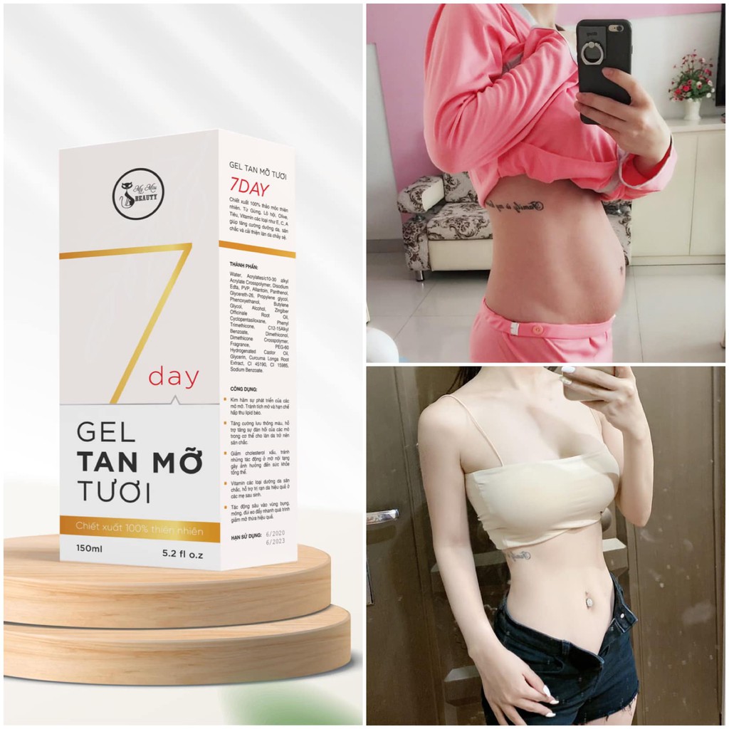 Gel Tan Mỡ Tươi 7Day My Miu 150ml