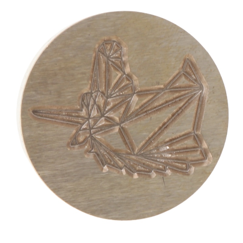 Đầu con dấu sáp dập nổi làm từ gỗ họa tiết động vật thât thế cho con dấu bằng đồng