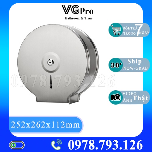Hộp đựng giấy vệ sinh công nghiệp A723 inox