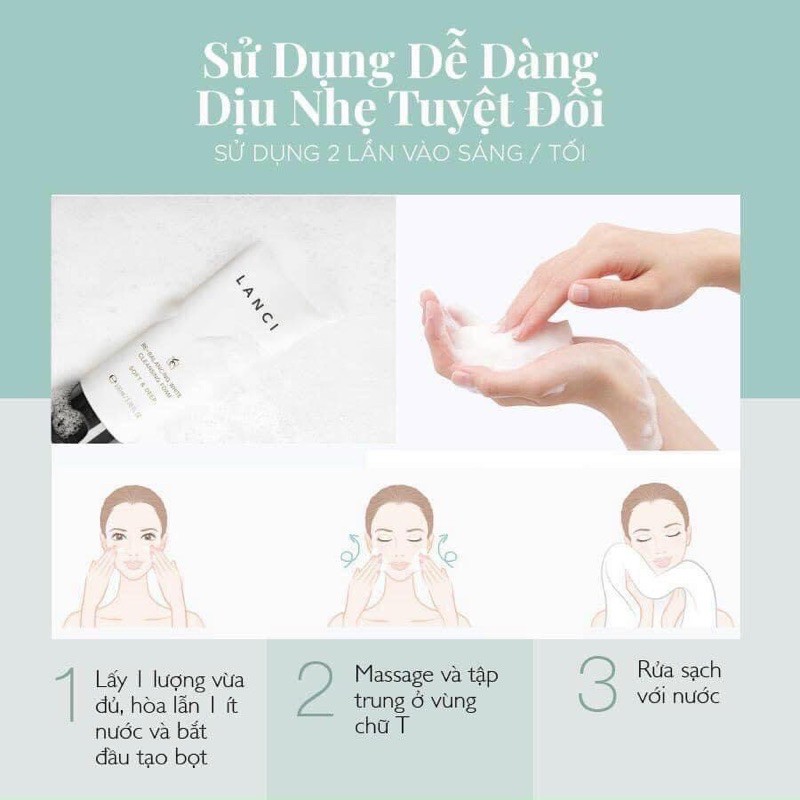 SỮA RỬA MĂT LANCI chính hãng 100%