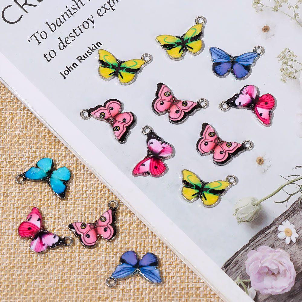 ORIENTLII Set 10 Mặt Vòng cổ Hình Bướm Dễ Thương