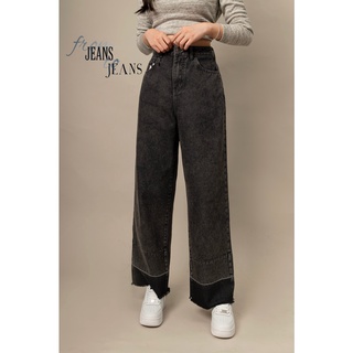 Quần Jeans Baggy Màu Đen Ống Xuông Rộng Jeans Baggy Nữ Thiết Kế Kiểu Mới Chất Liệu Vải Cao Cấp QJ4001