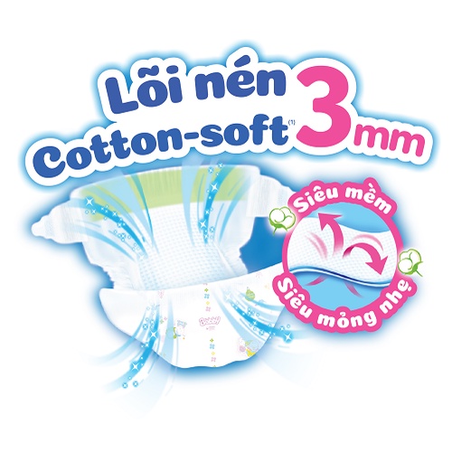 Tã bĩm dán Bobby S54 tặng 6 miếng tả quần bobby size M dành cho bé 4-8kg,dán siêu thấm mẫu mới lõi nén 3mm