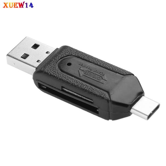 NG Portable High Speed 480Mbps OTG USB2.0 Type-C USB 3.1 Memory Card Reader for SD TF Micro SD Card Mobile Phone