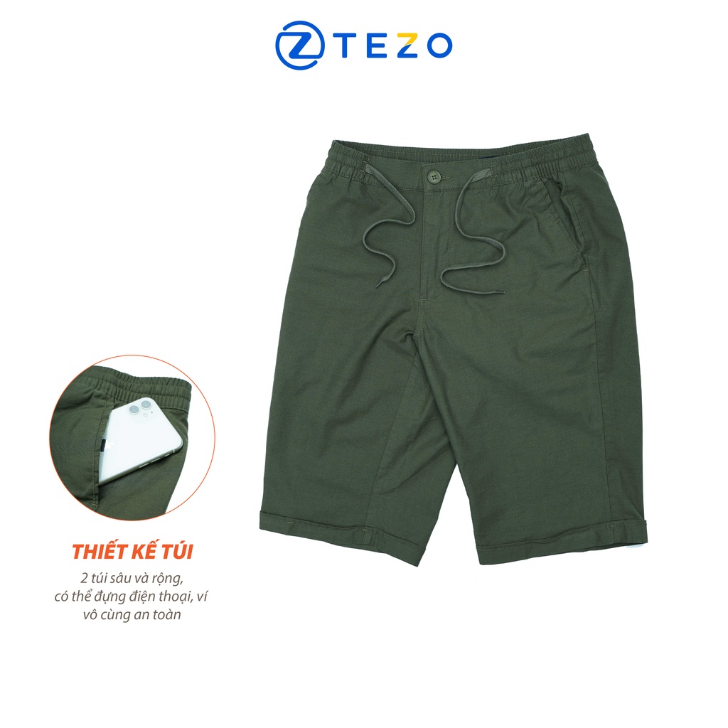 Quần short kaki nam Tezo năng động thể thao 2202QNKB08