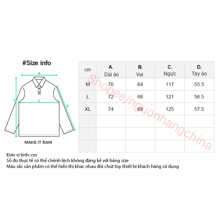 Áo Polo dài tay Make It Rain cổ zip đứng thêu họa tiết phong cách retro